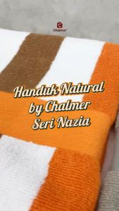Handuk Mandi Natural by Chalmer 70 x 140 cm Seri Salur Handuk Premium