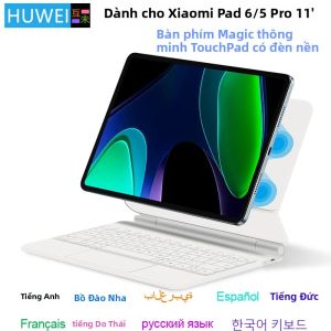 Bàn Phím HUAWEI Magic Dành Cho Xiaomi Pad 6 2023 Mi Pad 6 Pro 11 Inch Có Giá Đỡ Điều Chỉnh Đèn Nền Touchpad Và Hỗ Trợ Nhiều Ngôn Ngữ