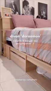 Pira Bavarian - Morgan BD 160 Dipan / Ranjang / Tempat Tidur dengan Laci Penyimpanan