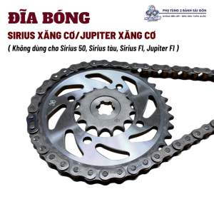 Nhông Sên Đĩa cho xe Sirius cơ Jupiter cơ ( không dùng cho các dòng Sirus Fi Jupiter FI Sirius tàu) 428-36T-15T-106L Phụ tùng