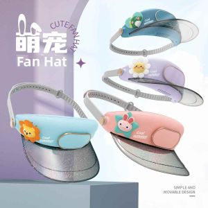 Rechargeable Fan Large Brim Summer Hat for Women Face Slimming