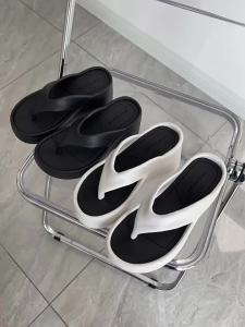 Tawii. 8cm Wedge Flipflops For Women Slippers High Heels EVA Thick Height Increase Slippers