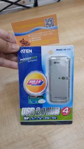 ATEN USB2.0 Hub 4 พอร์ตฮับ สำหรับ PC แล็ปท็อปอุปกรณ์เสริมคอมพิวเตอร์ รุ่น UH275 -ประกัน 3 ปี UH-275
