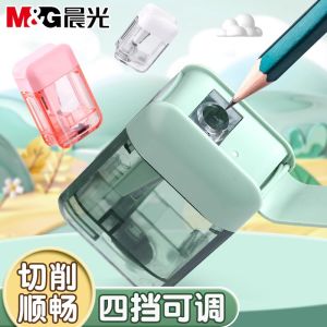 Morningside Mini Portable Triangle Pencil Sharpener Single Hole Double Hole Manual Student Childrens Pencil Sharpener