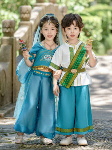 Childrens Hanfu Ethnic Minority Costumes Xinjiang Uygur Dance Outfits Boys Girls Performance Clothes Traditional Chinese Clothing