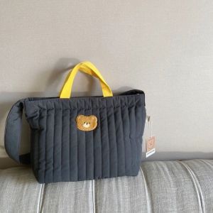 Large Capacity Multi-function Baby Diaper Maternity Bag Portable Cute Cartoon Bags Nylon Mom Travel Tote with Pendant KoreanBear