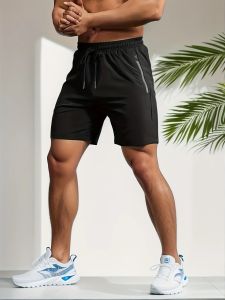 Mens Bottoms for Summer Gym Workout Running CyclingQuick Drying Breathable Drawstring Waist Sports Shorts 2-0428