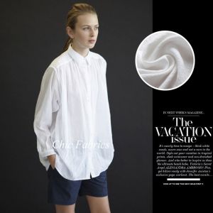 Vải Lanh Cotton Cao Cấp Thoáng Khí Chống Nhăn Vải Lanh Trắng Chất Liệu May Mặc Vải Lanh Cotton Pha Trộn Kiểu Âu Và Mỹ