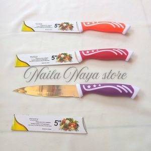 pisau dapur serbaguna pisau buah bahan stainless steel tajam anti karat merk dexien