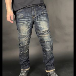 ฟิตเนสยีนส์แบรนด์ไทย MANTA DENIM รุ่น FU10-2KB เพิ่มกระเป๋าเครื่อง 2 จุด - CE Level 2 คุณสมบัติของกางเกงยีนส์การ์ด