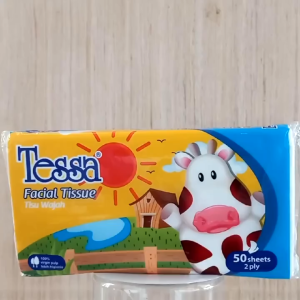 TESSA  Tissue 2 Ply 50s Travel Pack - Tisu Wajah 50 Sheet Sheets