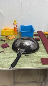 Cuộn Giẻ Cọ Xoong Nồi Dài 1M Đánh Bay Gỉ Set Miếng Chà Nhám Bọt Biển Rửa Chén Bát Làm Sạch Vết Ố Vết Đen Do Cháy