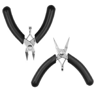 1PC Black Stainless Steel Mini Jewelry Pliers Side cutter plier / Needle Nose Pliers Optional