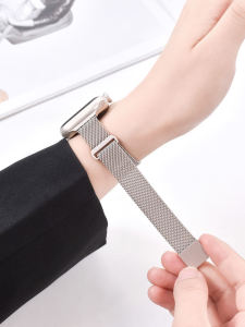 Dây Đeo Đồng Hồ Apple Watch S10 Dual Milanese Metal Magnetic Thin Dây Đeo iWatch S9 Cinturín Delgado Atraente Simplicidad