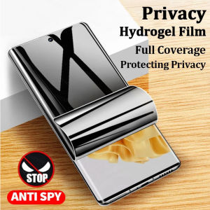 3Pcs Privacy Hydrogel Film For OPPO A16 A54 A74 A94 5G A15 A15S A5 A9 2020 Without Fingerprint Unlocking