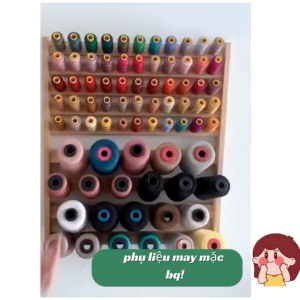 Giá Để Chỉ May-Gỗ tự nhiên-Kệ để chỉ ống to 5000m và để chỉ nhỏ 900m