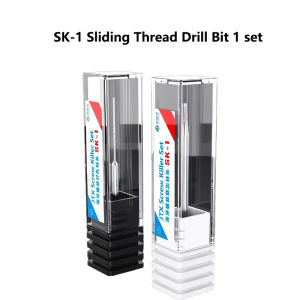 Lanrui U8 JTX SK-1 Alloy Sliding Thread Drill Bit 2Pcs Set for Stripped Screw Removal Easy Reverse Out Damaged Screws Tools