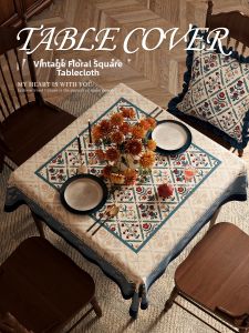 HOUGOUXIANG | Waterproof Oil-Resistant Square Tablecloth