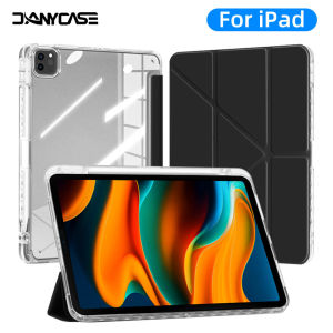 [🇲🇾Stock]🚀DANYCASE for Clear iPad Case for iPad Air 6 M2 M3 11 Air 13 Air 4 5 10.9 10th Gen 11th A16 Pro 11 M5 M4 Pro 13 Pro 11 Pro 12.9 4/5/6th 7/8/9th Gen 10.2 Mini 6 Mini 7 A17 Pro 8.3 5/6th Air 2 9.7 Y-fold Tablet Cover with Pencil Holder