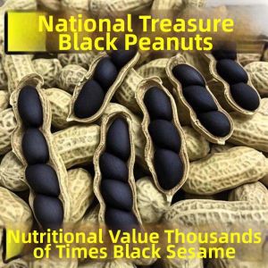 Selenium Rich Large Whole Shell Sweet Black Peanuts 500g