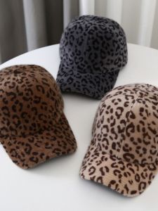 Mũ Lưỡi Trai Da Báo Thời Trang Mùa Thu Đông Cho Nữ Mũ Lưỡi Trai Thể Thao Ngắn Họa Tiết Da Báo Thời Trang Cho Thanh Thiếu Niên