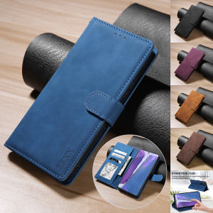 Wallet Magnetic Flip With Card Slot Leather Case For Samsung Galaxy S25 Edge S25 Ultra S24 FE Note 20 10 Lite 10 Plus 9 A36 A56
