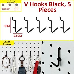 ZUOLEJIA | Circular Hole Pegboard Hooks Magnetic Storage Rack