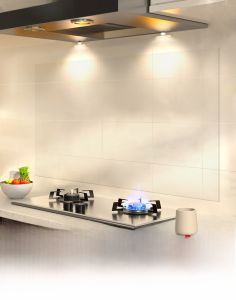 กาวตกแต่งผนังกันน้ำมันกันความร้อนกันไฟกาวติดตั้งง่ายสำหรับเครื่องดูดควันในห้องครัวกาวตกแต่งผนัง PVC กันน้ำมันแบบเรียบ