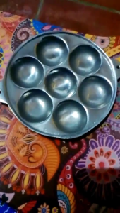 Cetakan Lubang Isi 7 / Kue Coro Bikang Bikan / Apem / Cetakan Telur Congke / Takoyaki / Kue Cubit / Kue Lumpur / Cilor Maklor