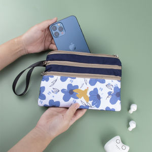 กระเป๋าถือผู้หญิง กระเป๋าถือแบบมีซิปหลายชั้น กระเป๋าสะพายข้างสำหรับเดินเล่น กระเป๋าสะพายข้างสุดน่ารักสำหรับฤดูร้อน กระเป๋าสะพายข้างแบบอเนกประสงค์