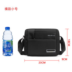 Mens Bag Shoulder Bag Messenger Bag Square Men Bag Casual Document Bag Double Compartment Waterproof Oxford Cloth Briefcase