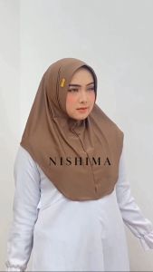 NISHIMA Paket 5 Pcs Bergo Instan Hamidah Jersey Ukuran M Akrilik