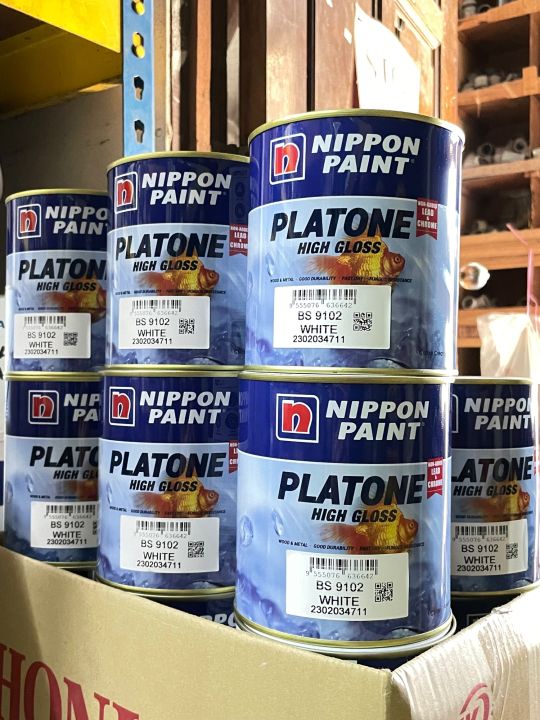 100% Original Nippon Paint Platone High Gloss Wood Metal Oil Based ...
