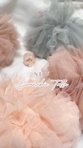 SCRUNCHIE TULLE PREMIUM/Tulle/Viral Hits/Warna Pastel/Cepol Hijab/Cepolan/Ikat Tali Karet Hijabers/Kuncir/Kucir/Kuciran/Kunciran/Brukat/Jumbo Medium/Besar/Penambahan Extra Volume Rambut/ Premiumm/ Murah/Scrunchi/Scrunci/Inner Iner/Brokoli