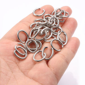 Stainless Steel Oval Jump Rings DIY Jewelry Accessories Handmade Necklace Bracelet Fitting