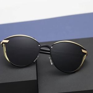 BARCUR Luxury Polarized Sunglasses Women Round Sun Glassess Ladies Lunette De Soleil Femme