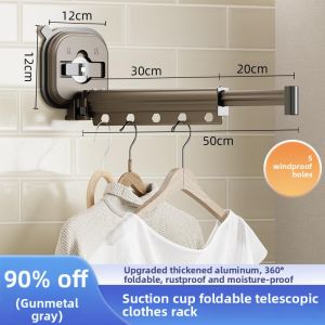 Suction Invisible Extendable Foldable Drying Rack