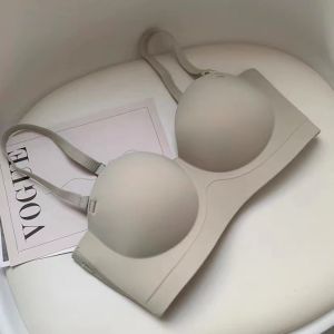 Seamless Intimates Womens Small Chest Push up Big Strapless Non Slip No Wire Accessory Breast Push up Push-up Bra Set
