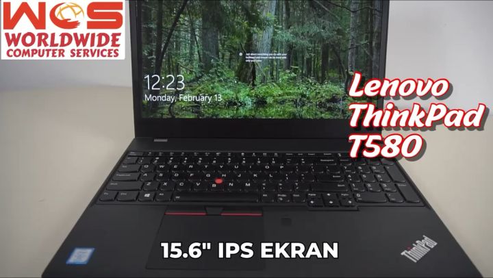 Lenovo ThinkPad T580 refurbished Laptop, FHD Touchscreen i5