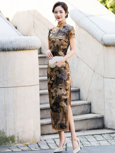 Long Elegant Oriental Style Summer Cheongsam