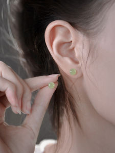 S925 Sterling Silver Turquoise Earrings Womens Elegant Vintage Fashion Jewelry Fresh out Ethnic Style Ear Jewelry