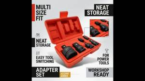 Impact Socket Wrench Adapter Set Drive Reducer Kit for Automotive Repair Vehicle Maintenance Heavy Duty Tool