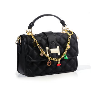 Luxury Bag Charms Cherry Heart Fashionable Charms Keychains Gold Metal Retro Bag Chain Accessories Birthday Gifts