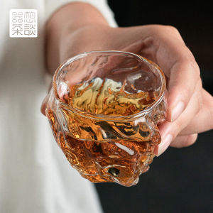 ถ้วยชาแก้วชาขนาดเล็กถ้วยชาสำหรับเจ้าของถ้วยเดี่ยวถ้วยจิบชาหนาพิเศษสไตล์ญี่ปุ่นถ้วยดื่มชาแฮนด์เมดสำหรับใช้ส่วนตัว