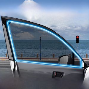 MONLEYTA | Car Sunshade Window Fly Net Curtain Magnetic Absorption Sun Protection Bug Proof Window Covering Automobile Sun Blinds