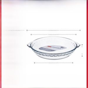 Tempered Glass Dinner Plate Steam Eggs Plate For Home Tableware Microwave Oven Special Dish Deep Plates High Temperature Heat-Resistant Fancy