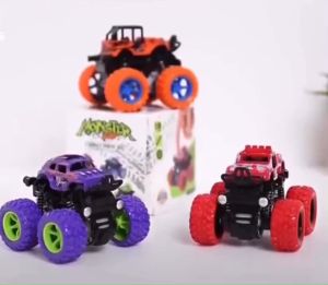 4 Wheels Monster Trucks Kids Toys Kereta Mainan Trak Kanak-Kanak Inertia Buggy Mini Toy Car