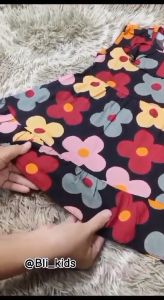 Dress Lengan Bahan Katun Rayon Dress Motif Anak Perempuan Usia 1 Sampai 8 Thn Dress Anak Perempuan