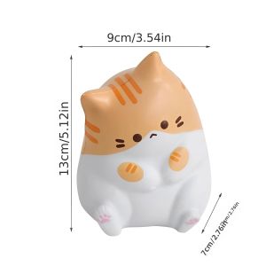 Đồ Chơi Thú Bông Mèo Chậm Hồi Đàn Trang Trí Văn Phòng Tượng Bóp Xả Stress Nhiều Màu Sắc Chất Liệu Da PU Nhiệt Dẻo Dành Cho Người Từ 14 Tuổi Trở Lên