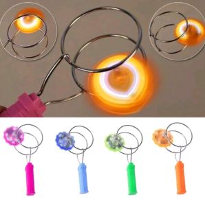Rainbow Glowing Magnetic Gyro Wheel - Mesmerizing Light Show Toy for Kids